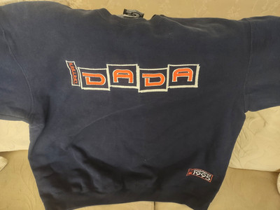 Dada Sweatshirt Dark Blue/Orange Vintage Streetwear HipHop Drip Retro OldSchool