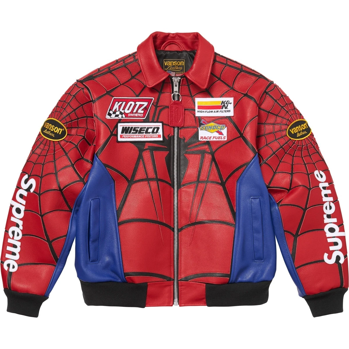 Supreme Leather Outer Shell Red Coats, Jackets & Vests for Men for