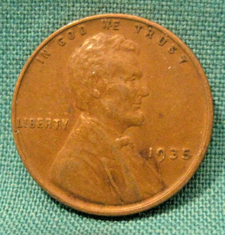 1935-P Lincoln Wheat Cent-Nicely  Circulated-#DFP4