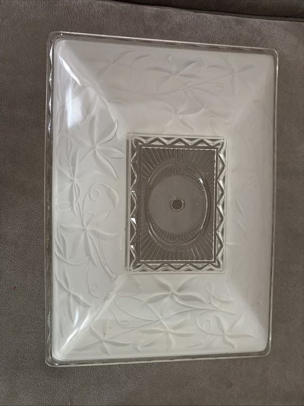 Beautiful Vintage Art Deco Light Fixture Ceiling Light Glass Shade