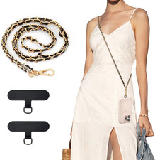 Universal Phone Lanyard, Metal Cell Phone Chain Anti-Theft Crossbody Strap for I