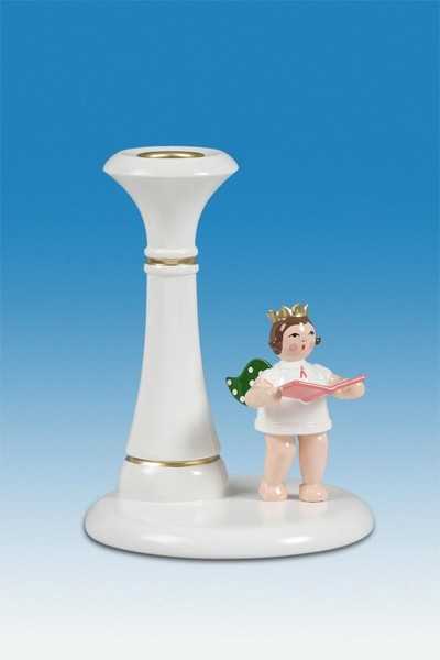 Kerzenhalter Engel Am Himmelstor Weiß Ohne Krone HöHe 6Cm NEU Kerze Kerzenlicht-image