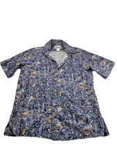 100 Cotton Hawaii vintage men s button-down size Large made in hawaii