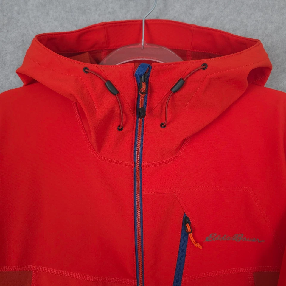 Chaqueta Eddie Bauer Para Hombre Mediana Primera Ascensión Escudo Arenisca Con Capucha Softshell Foto 3 de 4