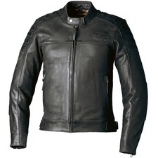 Image of RST Motorbike Motorcycle Classic IOM TT Brandish 2 CE Leather Jacket - Black