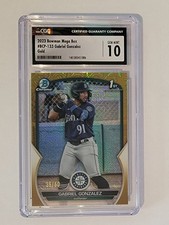 2023 Bowman 1st Gabriel Gonzalez Mega Box Gold Mojo /50 BCP-133 CGC 10 GEM MINT