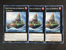 3x YuGiOh! Gunkan Suship Ikura-class Dreadnought DAMA-EN043 Common 1st Ed NM