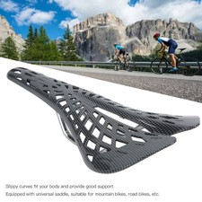 Carbon Fiber Bike Hollow Saddle Slippy Curves Ultralight Bicycle Saddle for Cycl