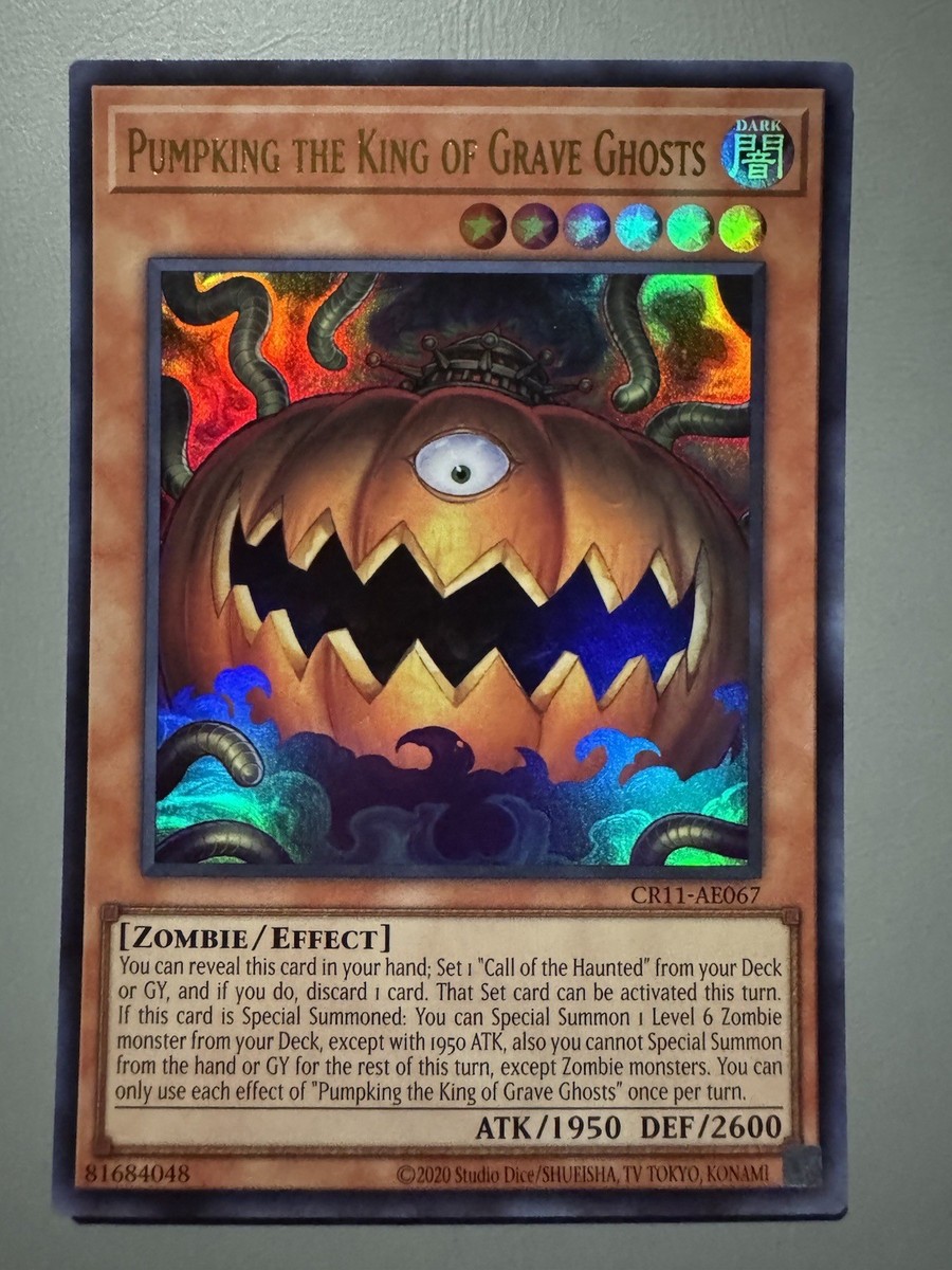 YUGIOH PUMPKING THE KING OF GRAVE GHOSTS ASIA ENGLISH CR11-AE067