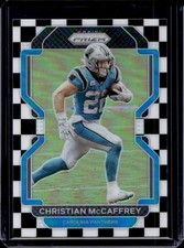 2021 Panini Prizm Christian McCaffrey Black and White Checker #315 Panthers
