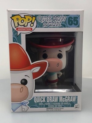 Funko POP! Animation Hanna Barbera Quick Draw McGraw #65 Vinyl Figure NOT MINT