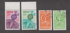 Monaco 1966-67. Europa. CEPT. Postal & Telecommunications Administrations Conf.