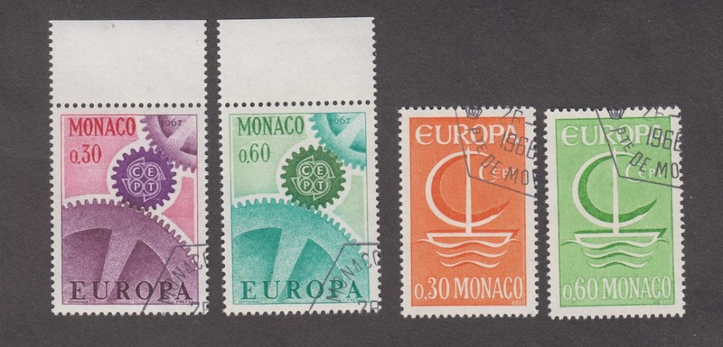 Monaco 1966-67. Europa. CEPT. Postal & Telecommunications Administrations Conf.