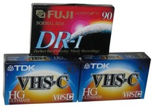 TDK VHS-C HG Ultimate 30  Fuji Normal Bias Dri-I 90 Blank Audio Cassette Lot