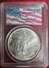 1993 $1 Silver American Eagle World Trade Center Recovery Piece PCGS Gem Unc.