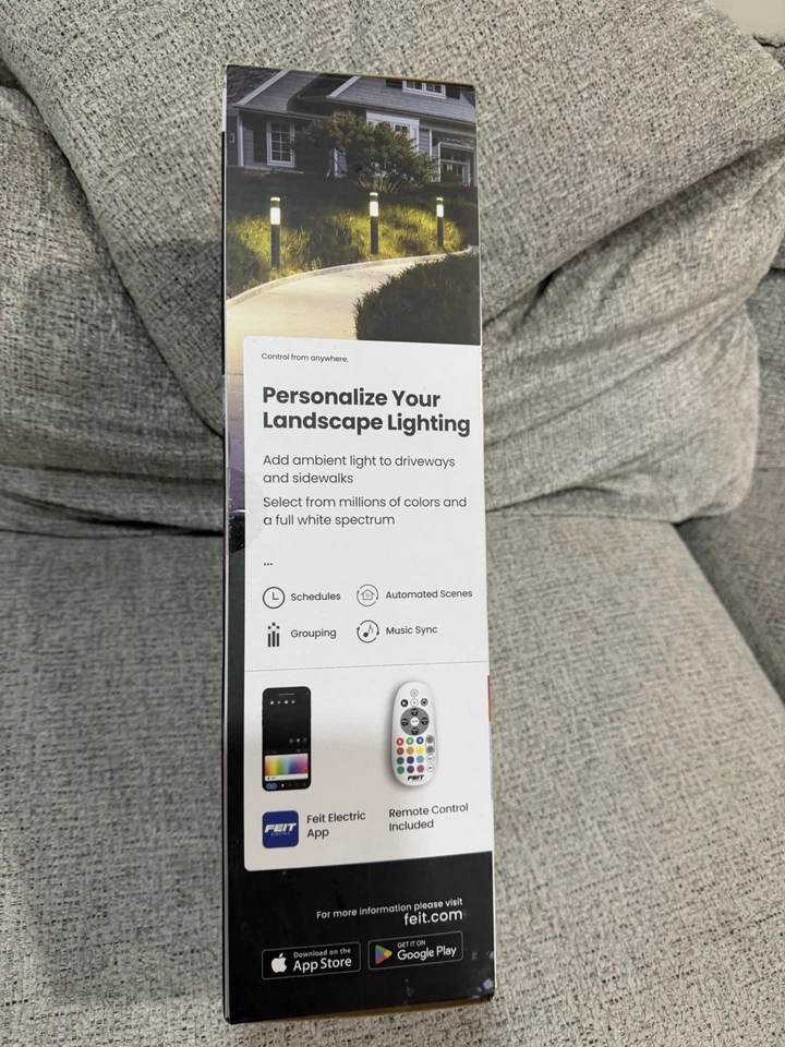 Feit Electric Color Path Lights pacote com 4 compatíveis com Alexa, Google Home - Imagem 3 de 3