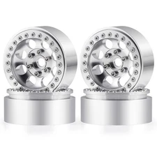 FLYXM 4Pc 1.9'' Alloy Beadlock Wheel Rim for RC Cralwer Axial SCX10 CC01 D90 etc