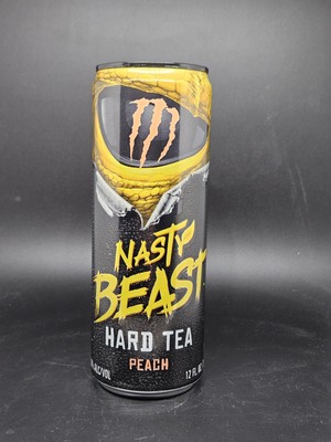 Monster Energy Nasty Beast Hard Tea Peach 12 Fl.Oz 355 ml 1 x volle Dose