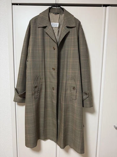 Cappotto lungo giacca esterno donna Maison Margiela check mai usatoa ta
