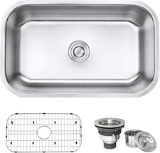 Ruvati 30-inch Undermount Kitchen Sink Single Bowl - 16 Gauge Stainless Steel