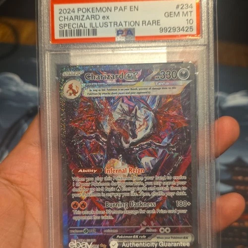 Pokemon Charizard ex 234/091 SV Paldean Fates SIR Holo PSA 10 English