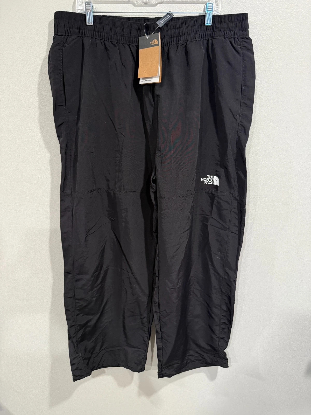 The North Face TNF Easy Wind Pants Women's 2XL Black Nylon Winter Standard Fit