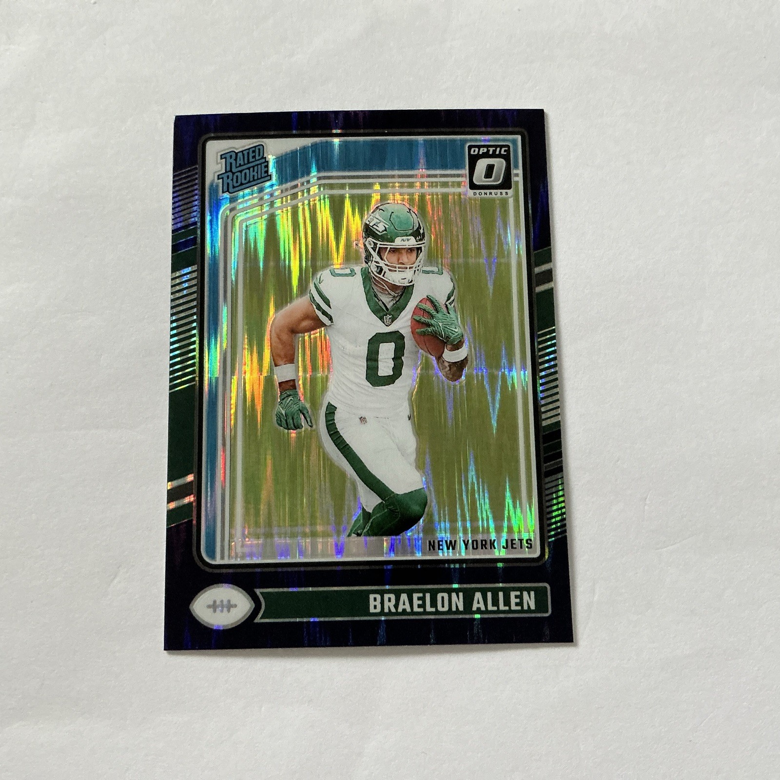 2024 Panini  Optic - Rated Rookie Braelon Allen #211 Purple Shock Prizm (RC)