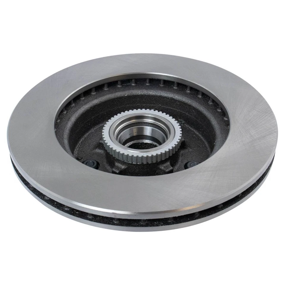 Par de pastillas de freno delanteras de cerámica y rotor con productos químicos Foto 3 de 4