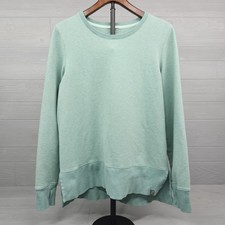 LL Bean Green Blue Sweatshirt Womens Size Medium