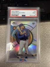 2023 topps finest francisco alvarez Refractor PSA 9