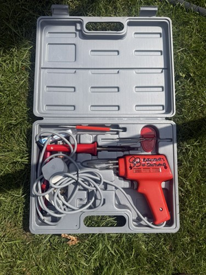 #ad Hilka 8 Piece electric Soldering Kit Set in a blow mould case GBP 15.00