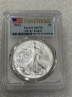 2022 SILVER EAGLE PCGS MS70  ~~ First Strike Flag Label ~~ (X)