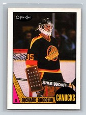 1987-88 O-Pee-Chee #257 Richard Brodeur Vancouver Canucks