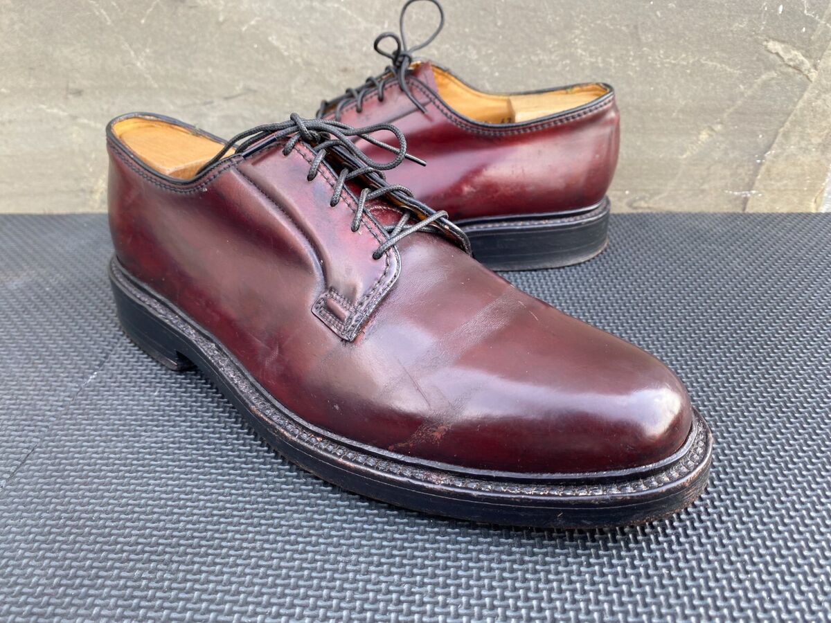 Vtg Florsheim Imperial Shell Cordovan Brown V-Cleat Oxford Vtg Florsheim Imperial Shell Cordovan Brown V-Cleat Oxford