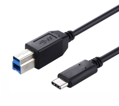 USB 3.1 Type-C Male to USB 3.0 Type-B Male Adapter Cable Printer Scanner USB-...