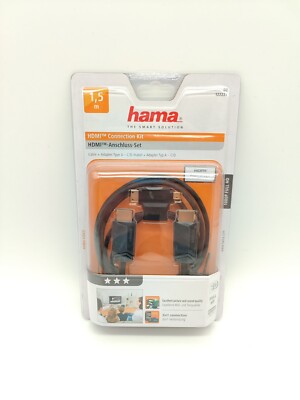 Hama High Speed HDMI-Kabel, Steck. - Steck. Ethernet, 1,5 m + HDMI OVP #KT3098D