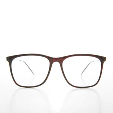 Burgundy Square Clear Lens Deadstock Glasses - Alvin