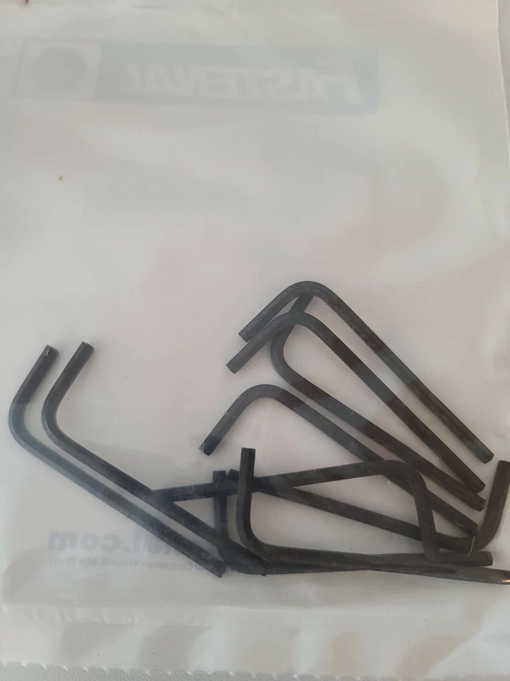 10pc Hex L-Key Allen Wrench 7/64 Short Arm- Fastenal Industrial  - Image 2 of 2
