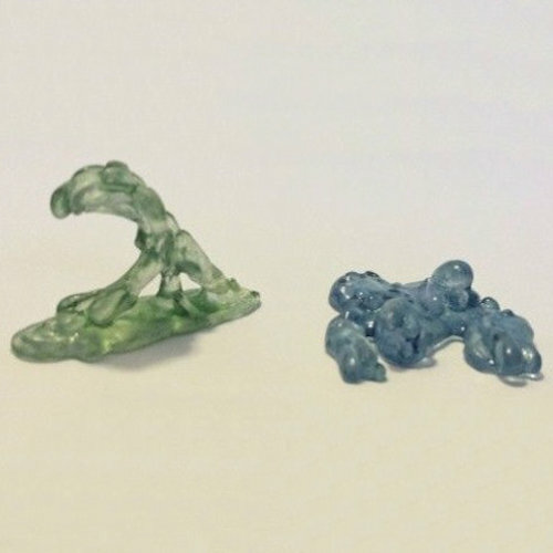 2 Figurines Reaper Bones - Slime Translucide "Bones Reaper" - 10mm - Pour Jeux De Rôle (RPG)
