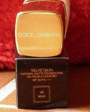 Image of DOLCE & GABBANA VELVET SKIN 130 BEIGE 30mL RP €63 NEW VEGAN MATTE FOUNDATION D&G