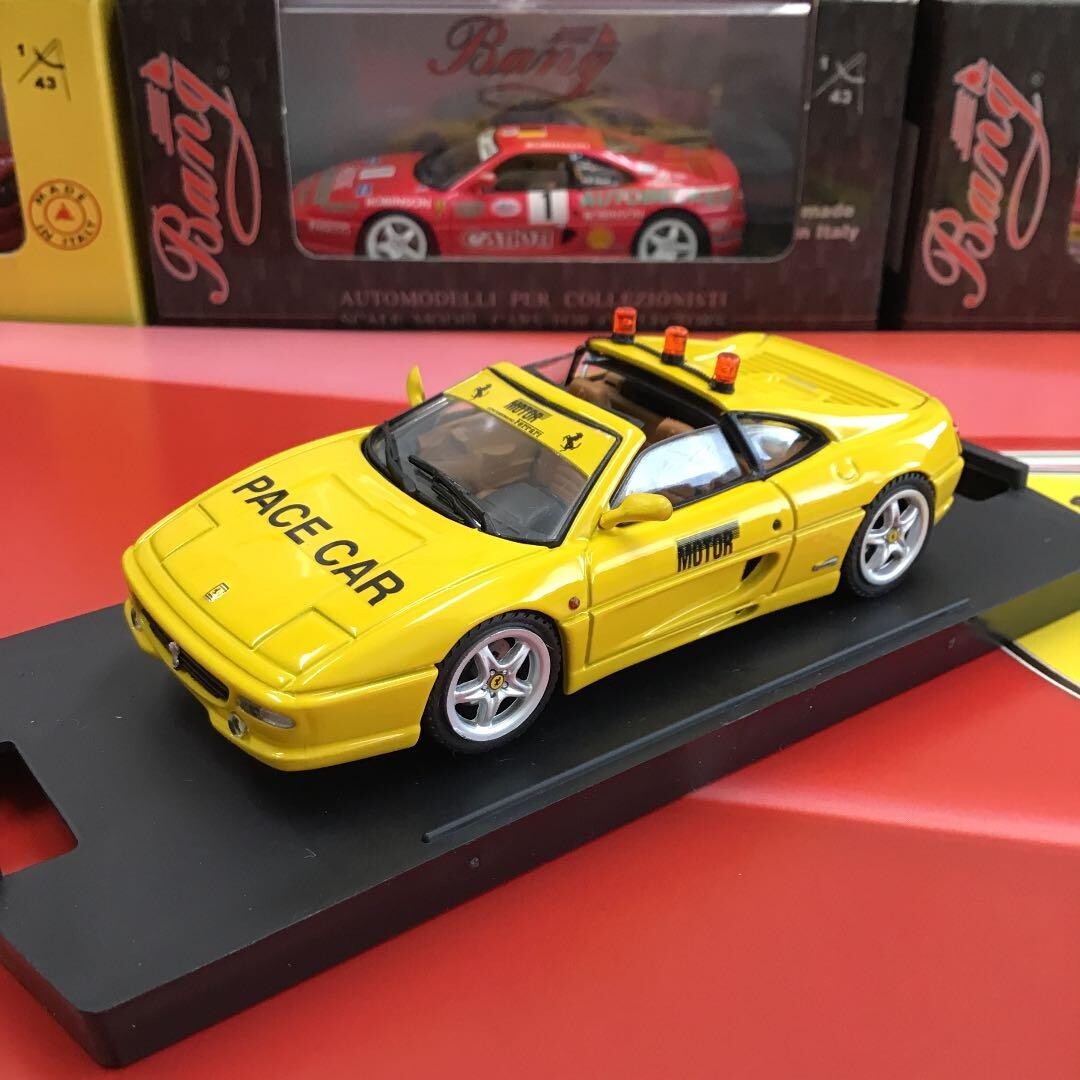 ミニカー Bang Ferrari 355 GTS 1/43 1/43 Bang Ferrari 355 GTS Pace Car Misano 1996 Yellow w/ Box