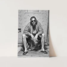 The Big Lebowski The Dude Bathroom Toilet Scene Funny Wall Art Poster Print