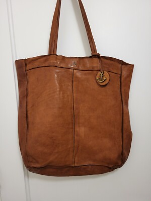 Harbour 2nd Anchor Cognac Leather Convertible Backpack  display picture 1