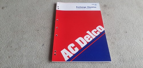 Original Original AC Delco Lichtmaschine Anlasser Motor Teilekatalog Liste ♻️