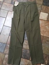 Men's Farah Sportswear Pleated Prewashed Twill Pants Sz 36 Inseam 34 NWT Inv.M5