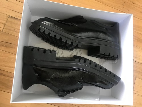 Jonak Black patent leather loafers size 