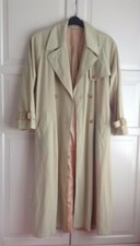Gerry Weber Double Breasted Lightweight Split Hem Back Women Coat Rrp - £390