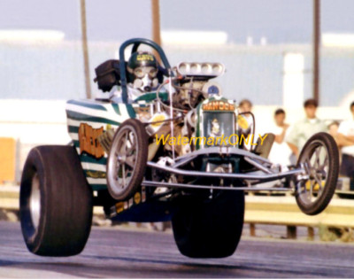 Dave Hough ''Nanook'' 1960's AA/Fuel Altered ''ALL Wheels OFF the GROUND'' PHOTO! #3