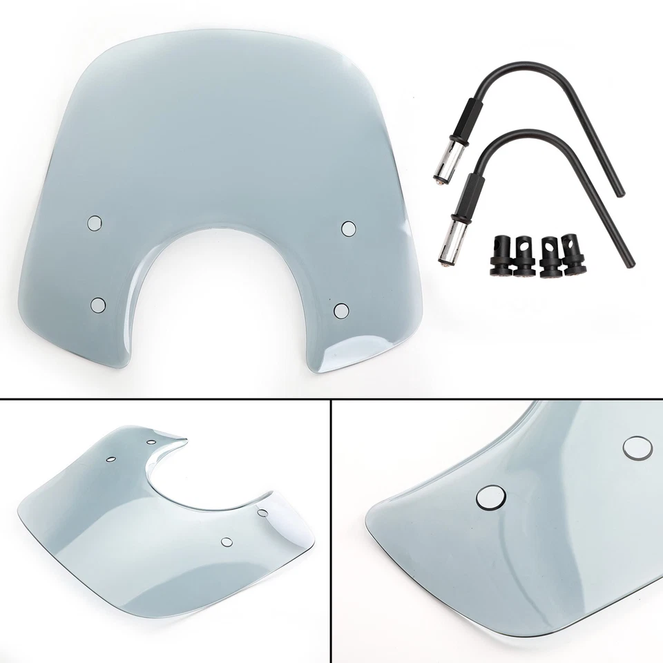 Parabrisas apto para Vespa LX50 LX125 LX150 GT200 GTS300 Super Gris Foto 2 de 4