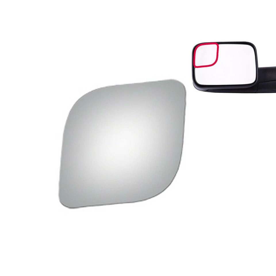 Буксировка стекла верхнего зеркала для 94–09 Dodge Ram 1500 2500 3500 фургона со стороны водителя левая - Изображение 3 из 4